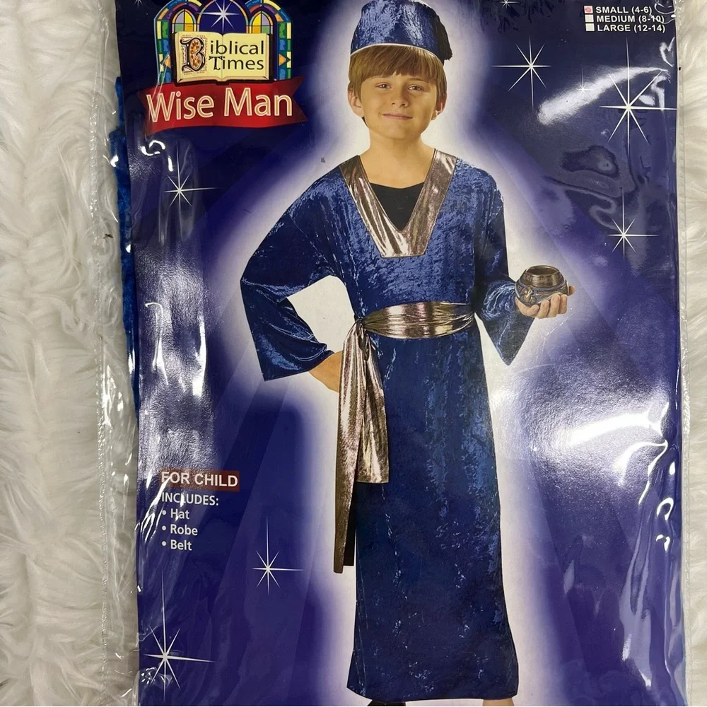 Wise Man Costume Kids NEW biblical times Christmas nativity Halloween costume